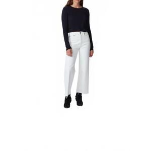 NEW SLVRLAKE denim grace crop pants in white